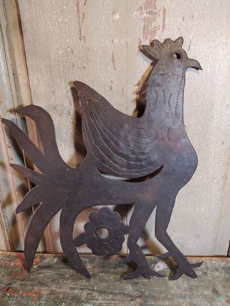 Sculpture Ha�tienne Coq Vaudou Sign� Micano Ulysse Ha�ti 1 Loches (37)