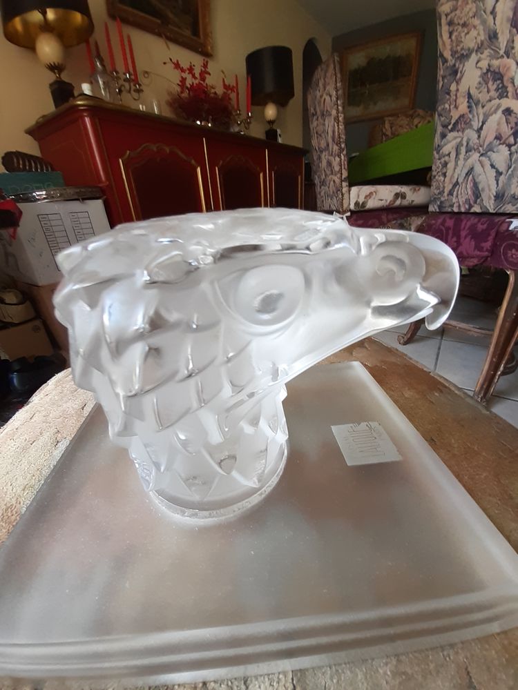 SCULPTURE DE LALLIQUE TETE D'AIGLE 0 Lons (64)