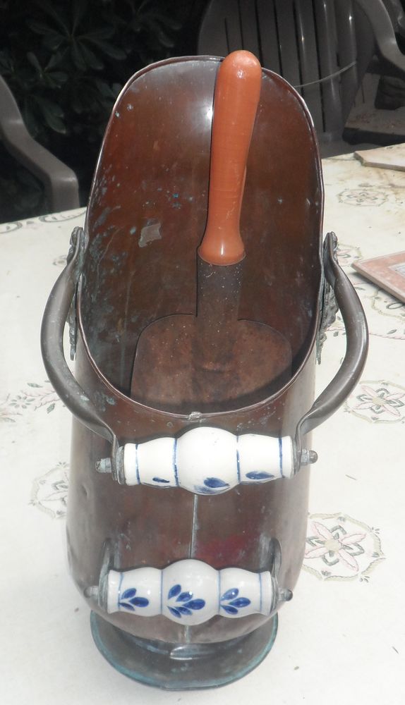Seau � charbon en cuivre+pelle � charbon ? collector ou d�co 40 Castries (34)