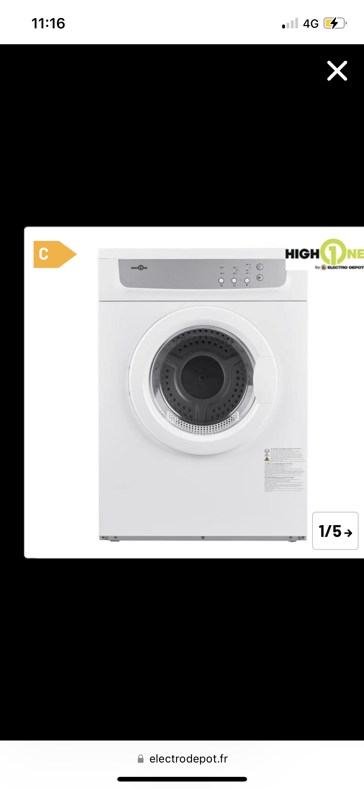 S�che linge condensation 80 Savigny-sur-Orge (91)