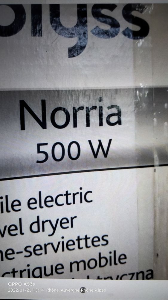 s�che serviette �lectrique 50 Mions (69)