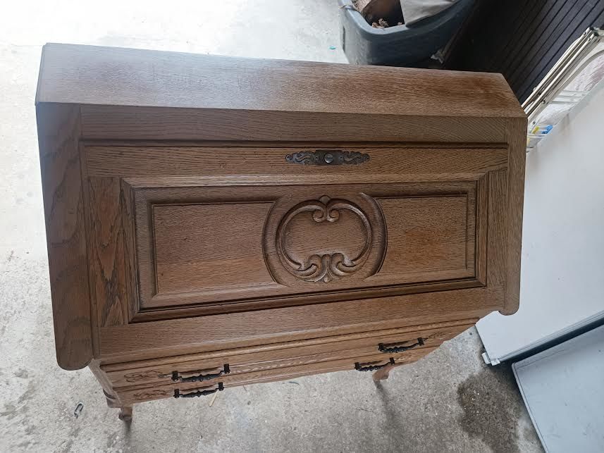 SECR�TAIRE VINTAGE TOUT EN CHENE 100 Saint-Jean-du-Cardonnay (76)