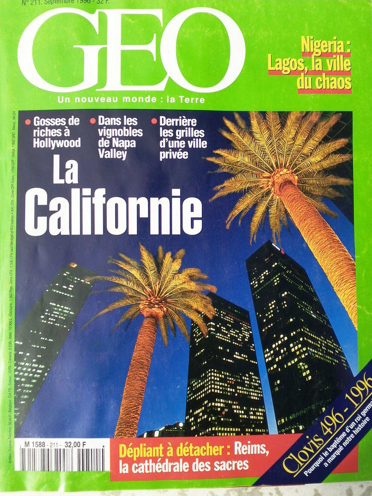GEO N�211 Septembre 96 La Californie 0 Arros-de-Nay (64)