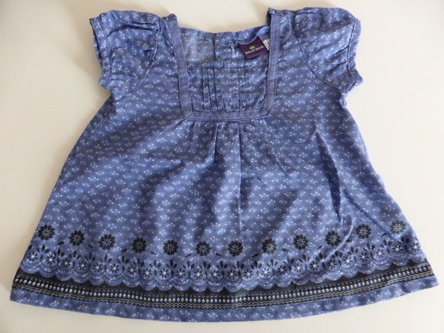 Sergent Major blouse chemisier bleu manches courtes 3 mois 5 Rueil-Malmaison (92)