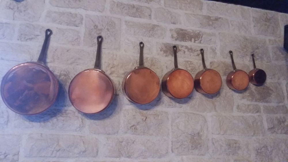 s�rie de 7 casseroles en cuivre 50 Beychac-et-Caillau (33)
