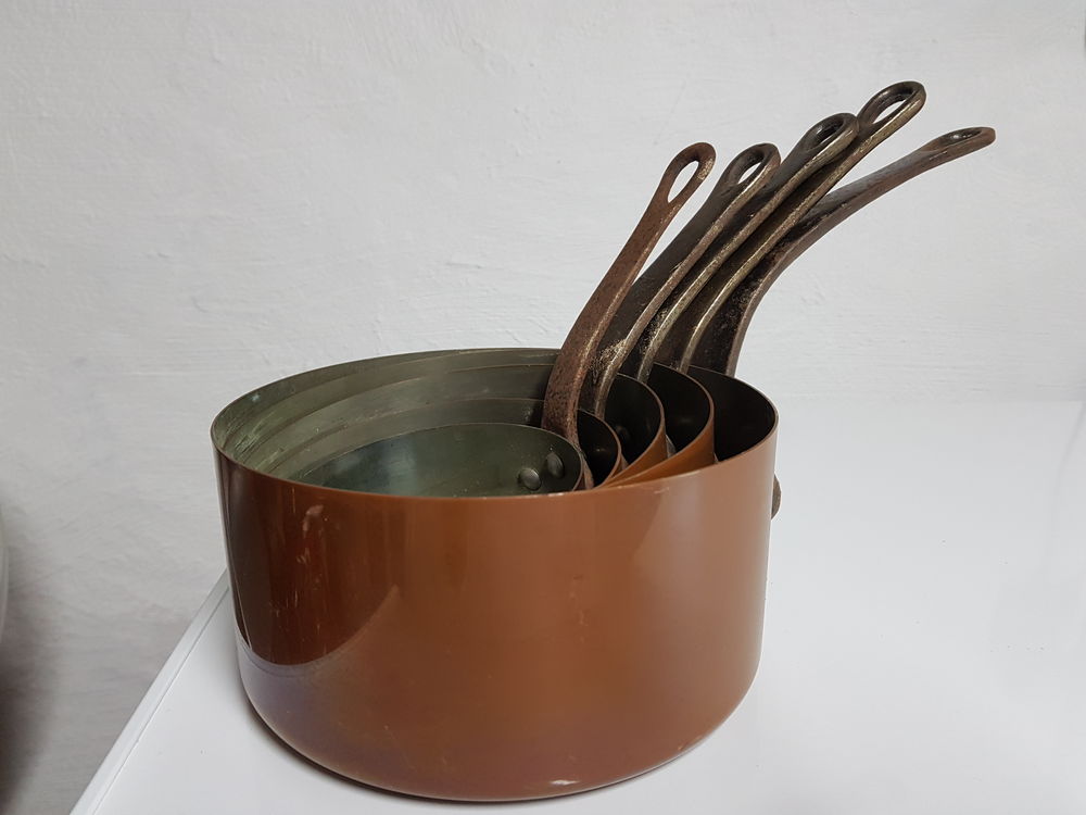 S�rie de 5 casseroles en cuivre 50 Rib�rac (24)