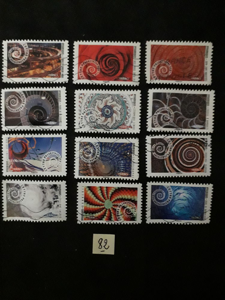 1  S�rie compl�te de timbres 0,40 � la s�rie.N.82 0.4 Les Forges (88)