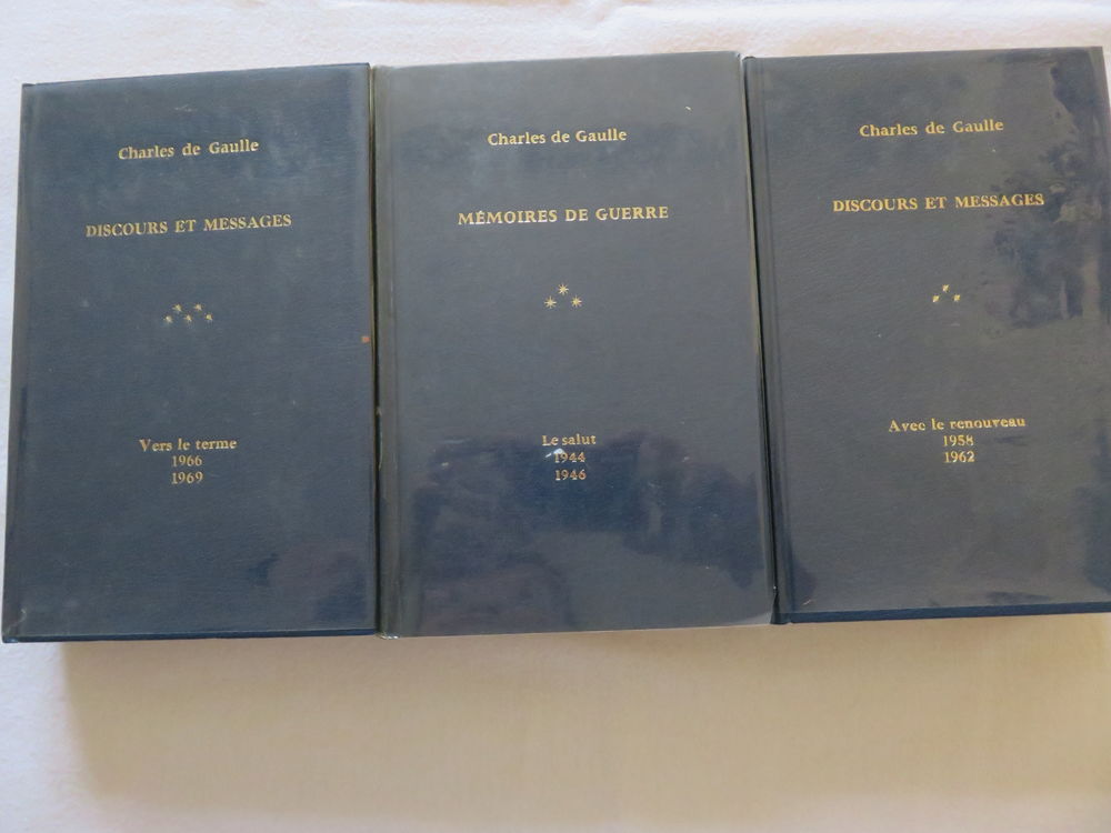 S�rie de 7 livres De Gaulle 40 Villers-Semeuse (08)