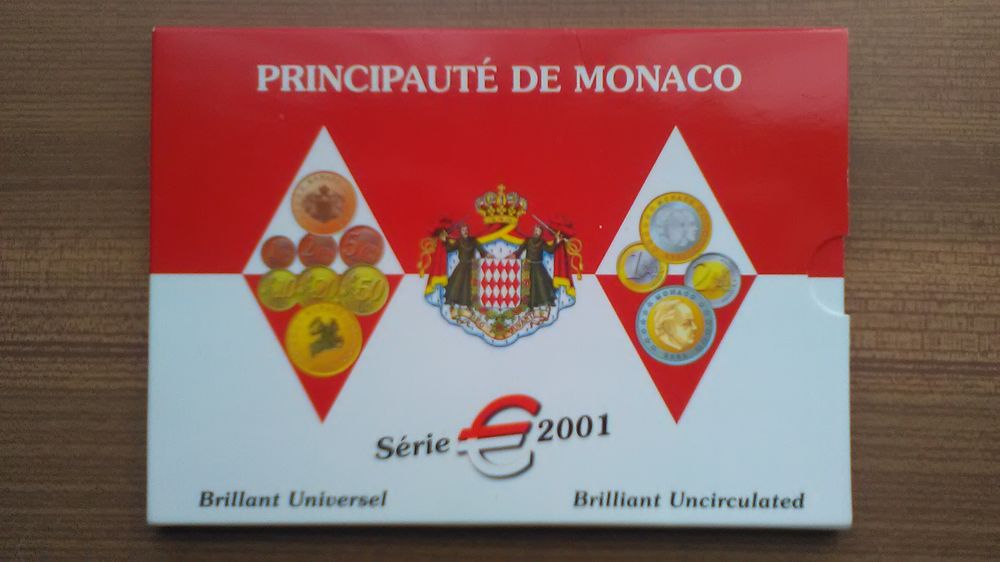 SERIE DE 8 PIECES EN    BU    DE MONACO ANNEE 2001 230 Dolus-d'Ol�ron (17)