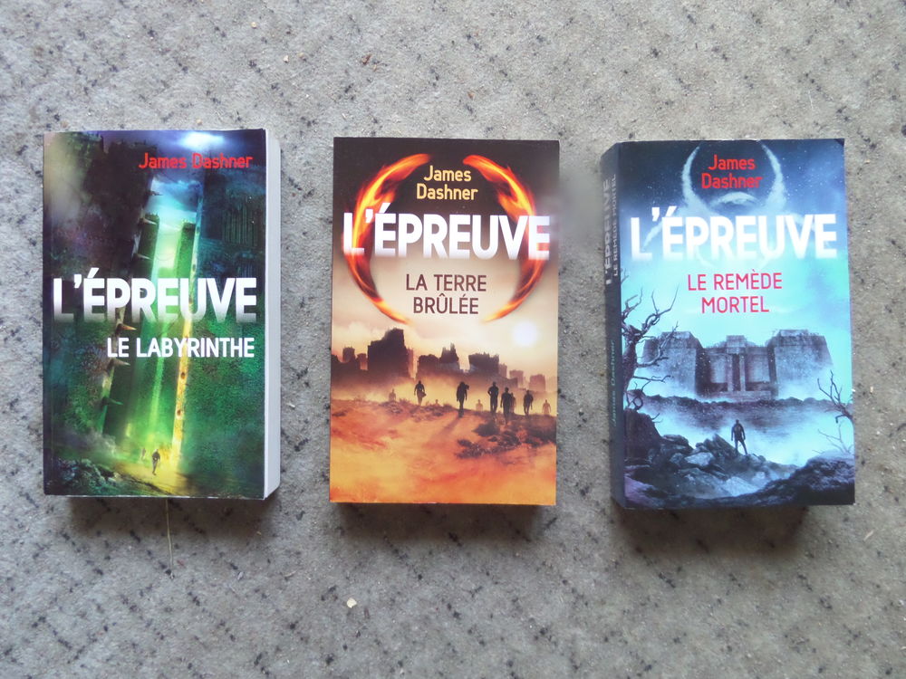 serie de 3 romans L EPREUVE 20 Lyon 8 (69)