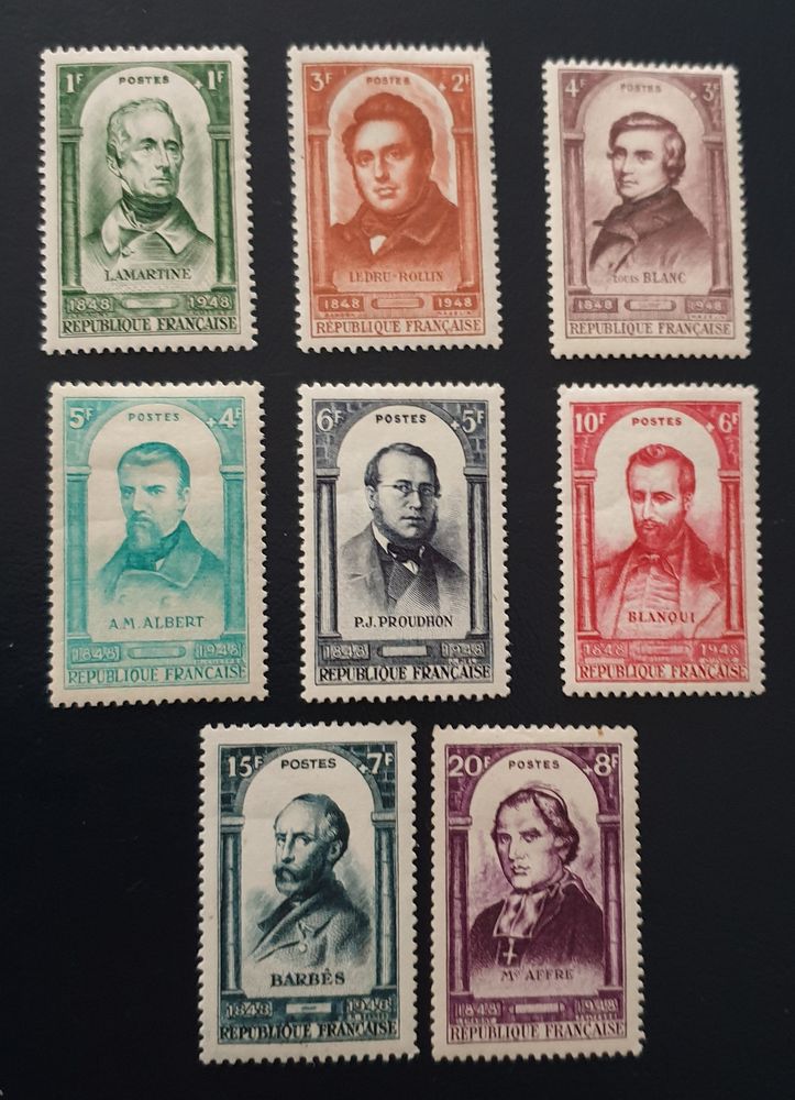 S�rie 795 � 802  timbres avec charni�re 2 Jou�-l�s-Tours (37)