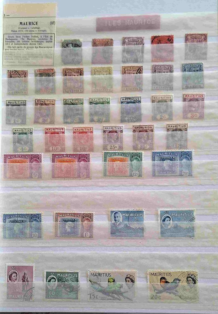 S�rie de timbres de collection de Maurice 17 Gap (05)