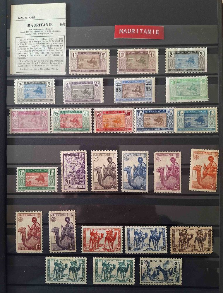 S�rie de timbres de collection de Mauritanie 22 Gap (05)