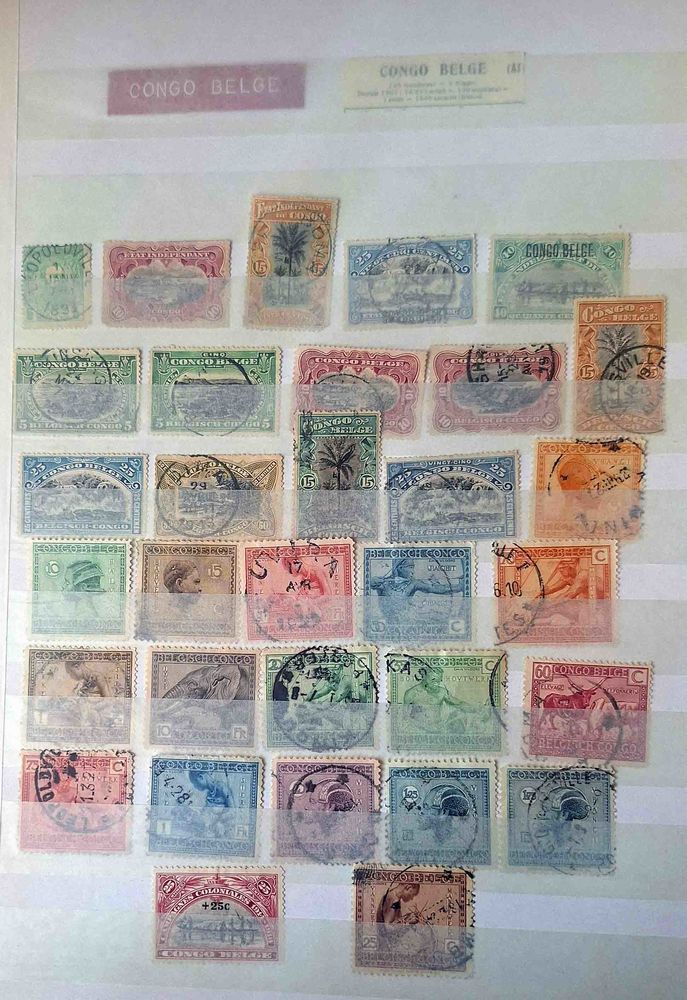 S�rie de timbres de collection du Congo Belge 31 Gap (05)