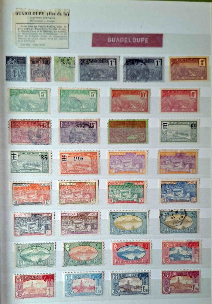 S�rie de timbres de collection de Guadeloupe 45 Gap (05)