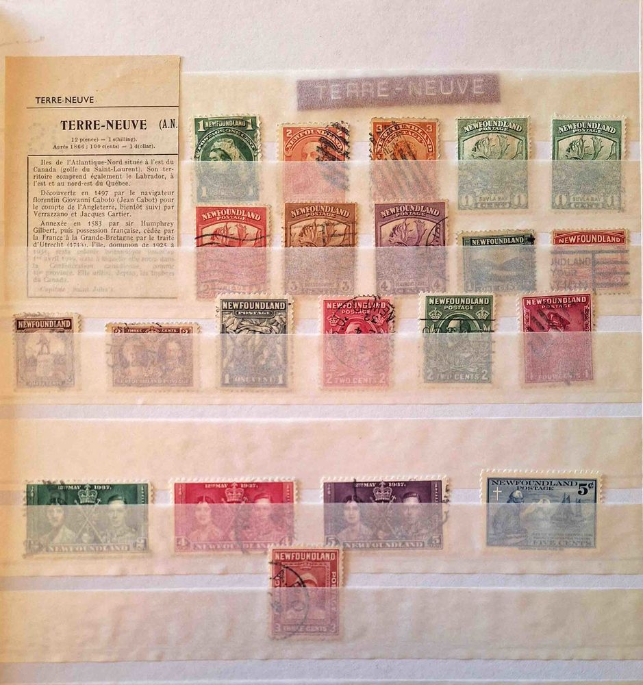 S�rie de timbres de collection de Terre-Neuve 36 Gap (05)