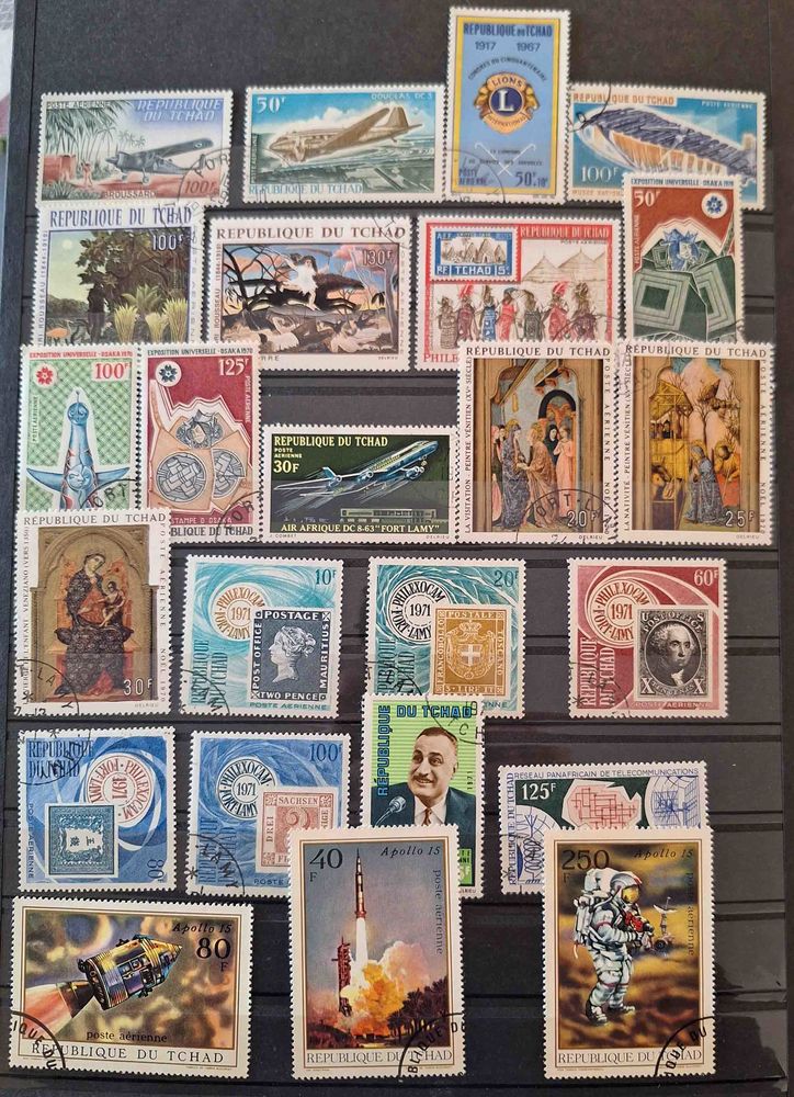 S�rie de timbres de collection du Tchad bis 50 Gap (05)
