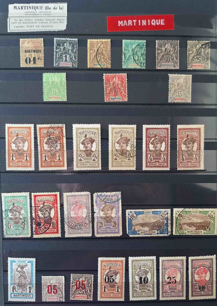S�rie de timbres de collection de la Martinique 60 Gap (05)