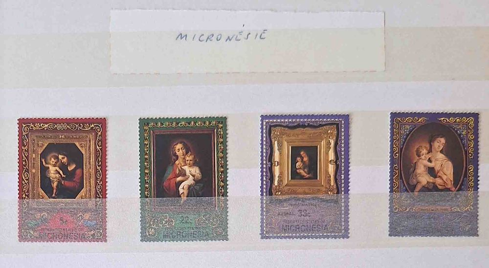 
S�rie de timbres de collection de Micron�sie 10 Gap (05)