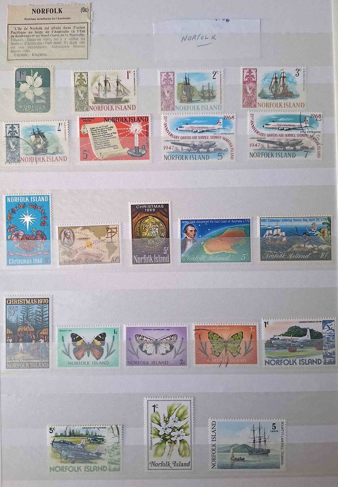 S�rie de timbres de collection de Norfolk 30 Gap (05)