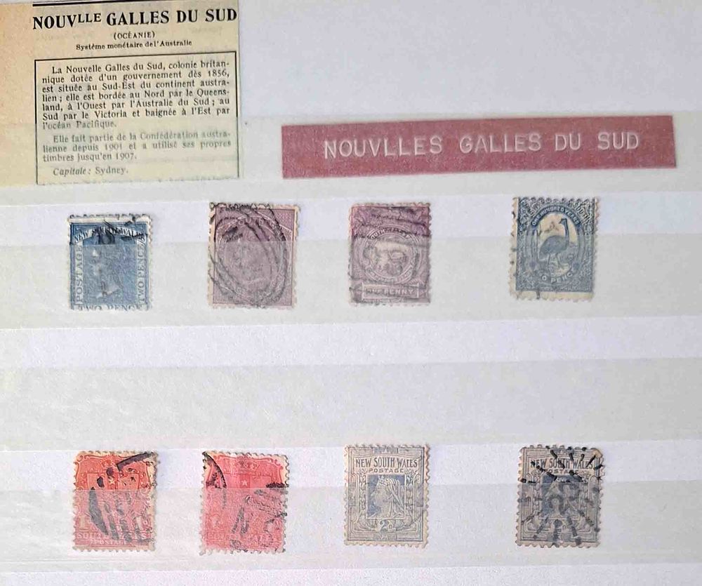 S�rie de timbres de collection de Nouvelle Galles du Sud 20 Gap (05)