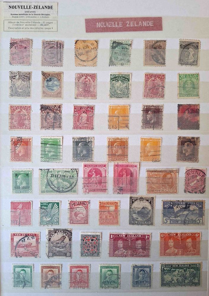 S�rie de timbres de collection de Nouvelle Z�lande 60 Gap (05)
