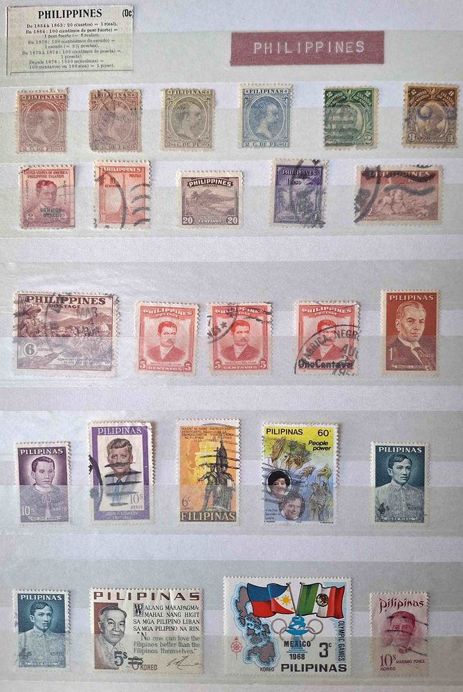 S�rie de timbres de collection des Philippines 50 Gap (05)