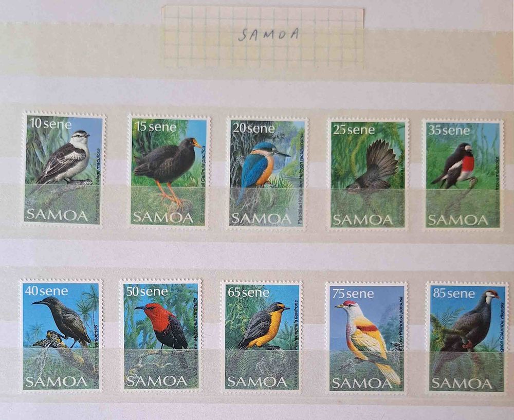 S�rie de timbres de collection des Samoa 10 Gap (05)