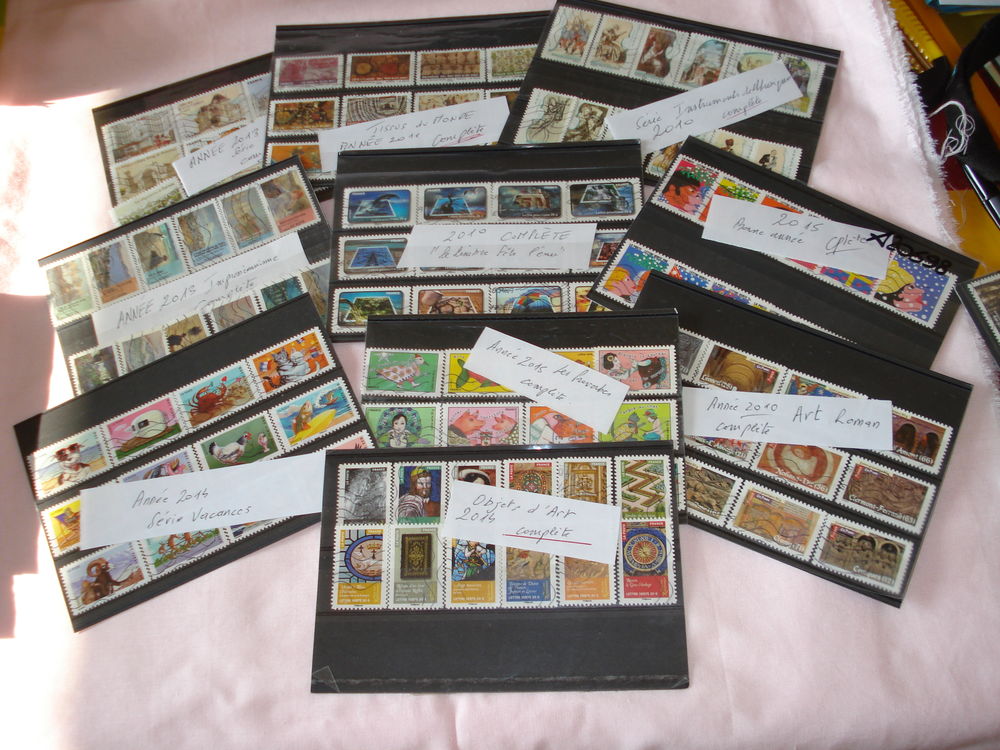 10 s�ries timbres adh�sifs 10 Poussay (88)