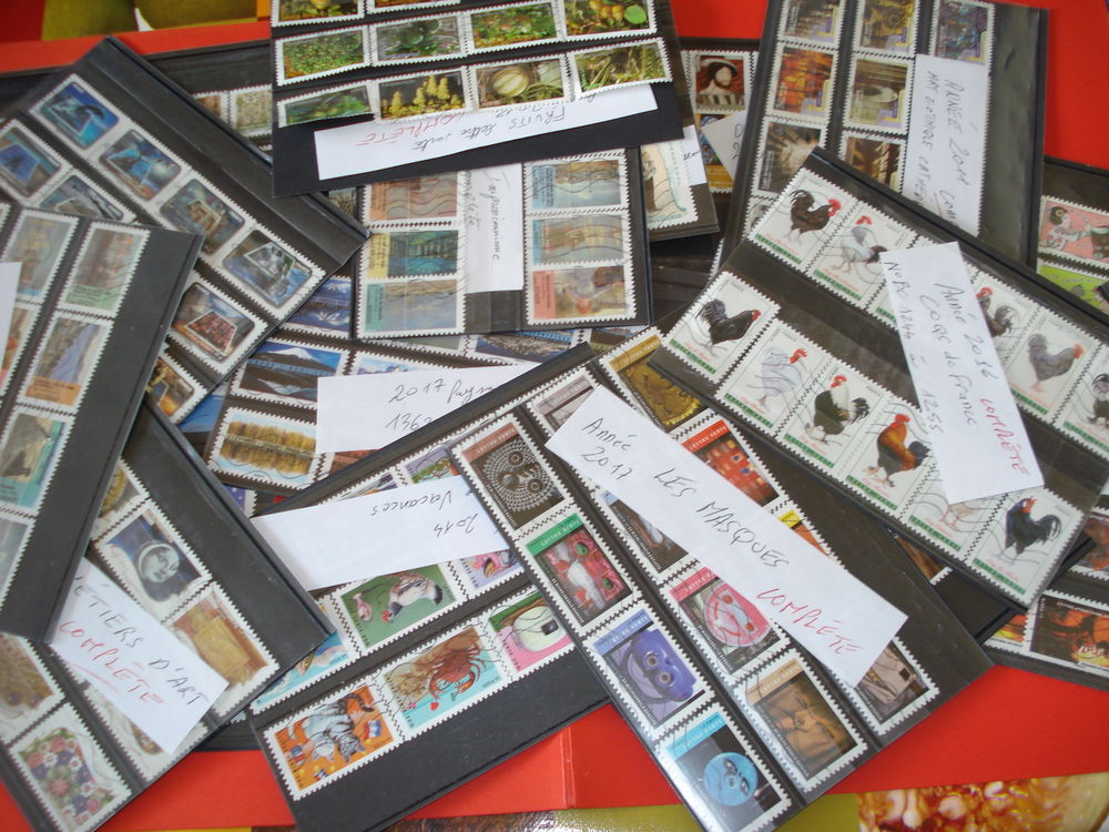 S�ries de timbres adh�sifs France 1 Poussay (88)