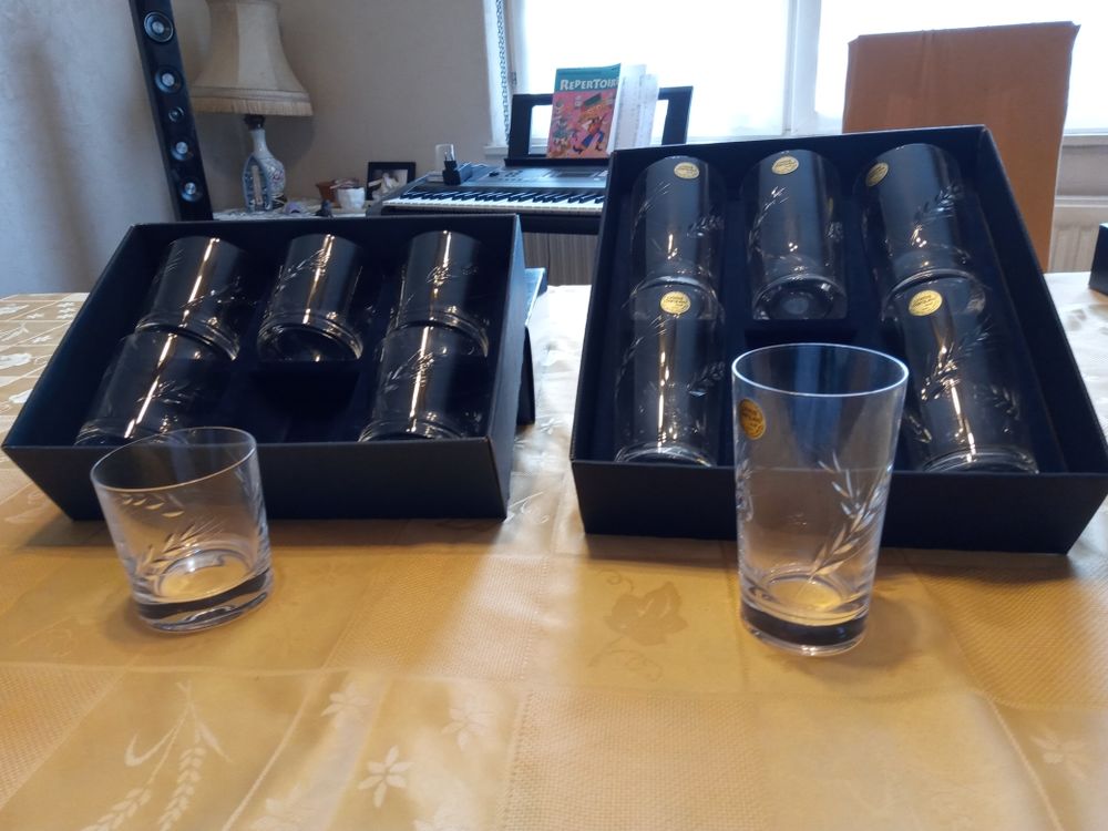 S�ries par six verre de Cristal d'Arques. 40 Colmar (68)