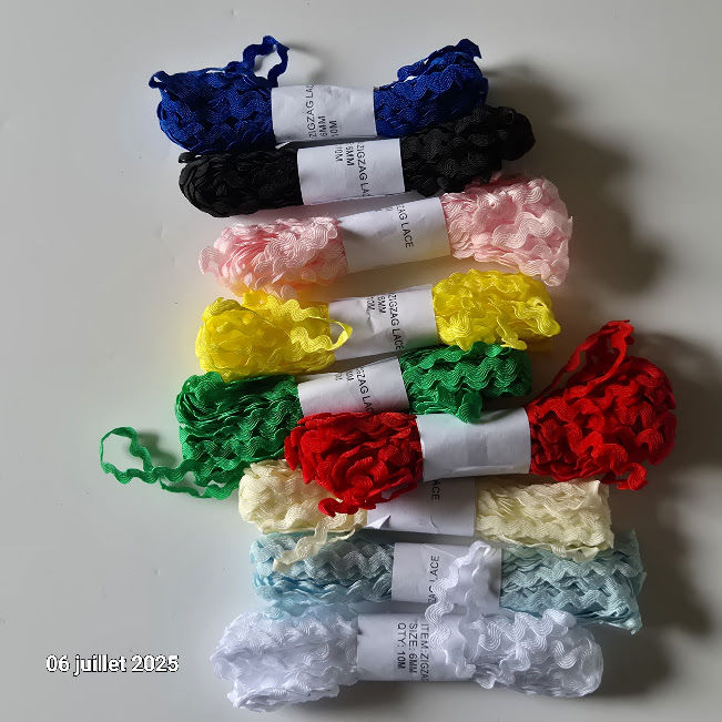 Serpentine - Croquet 7  mm - lot de 9 couleurs diff�rentes s 10 Saumur (49)