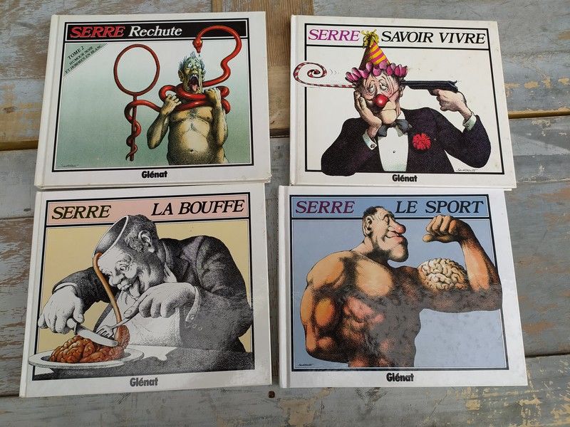 4 BD SERRE Gl�nat,Rechute, Savoir Vivre, Le Sport, La Bouffe 25 Loches (37)