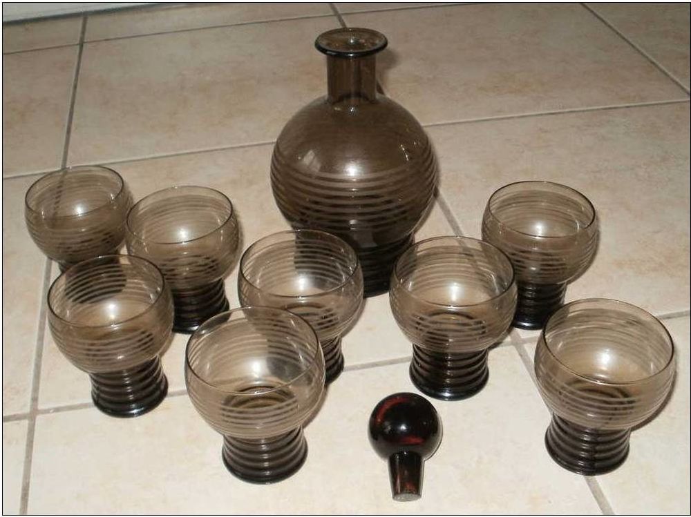 SERVICE � APERITIF CARAFE avec bouchon + 8 VERRES 15 Montauban (82)