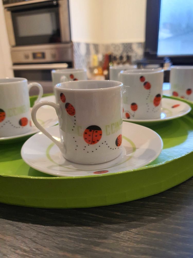 Service �  caf� Coccinelle 12 pi�ces 5 Al�s (30)
