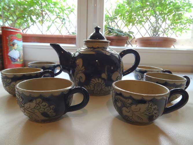 Service � th� ou caf� en gr�s �maill�, Remmy Alsace,TBE 48 Paris 4 (75)