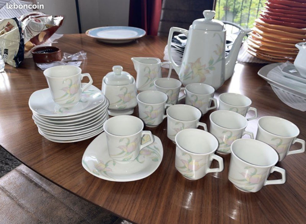 service � caf� en porcelaine de sologne 50 Gaillard (74)