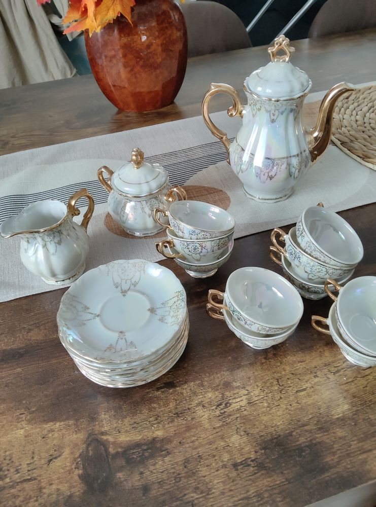 Service caf� vintage porcelaine italienne 70 Mimizan (40)