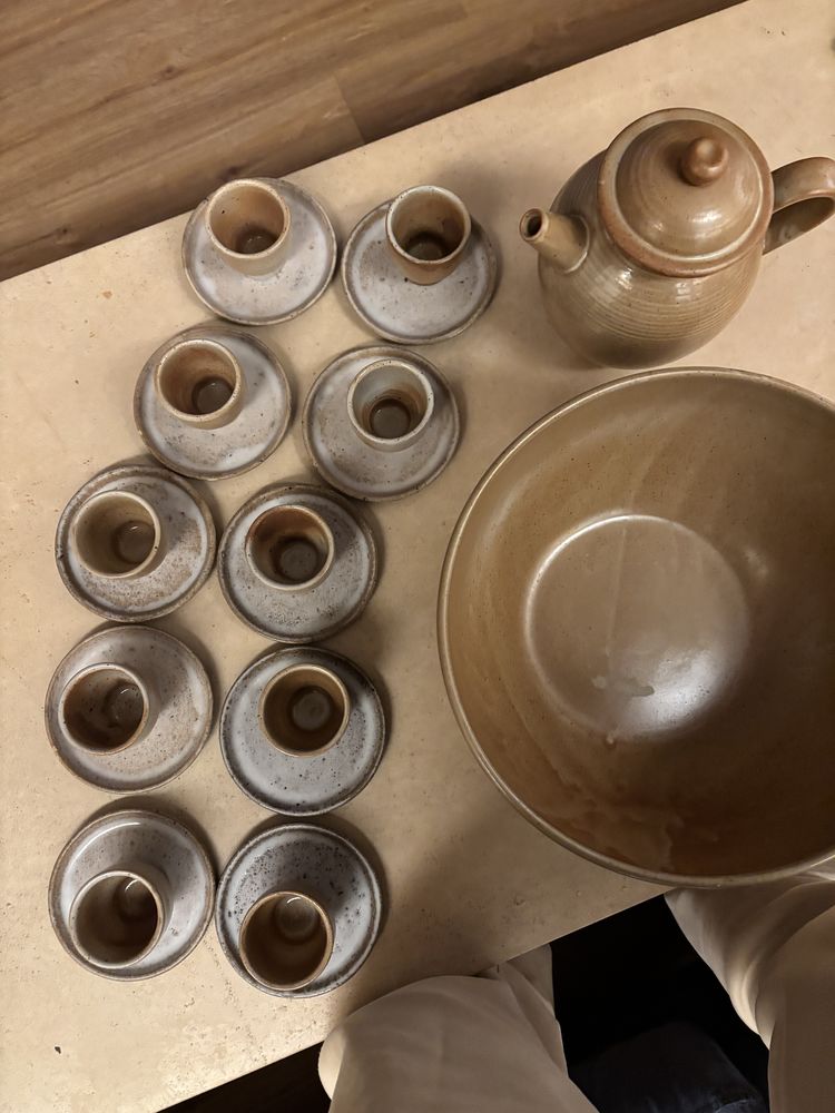 SERVICE COMPLET A PUNCH  10 TASSES SUR SOUCOUPES PICHET 150 Loudun (86)