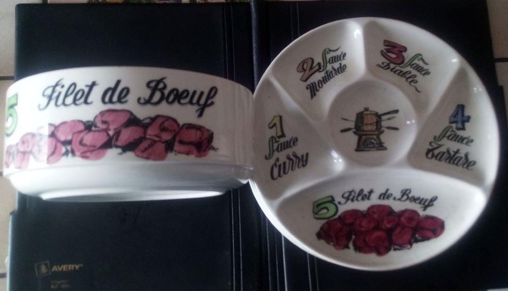 Service � fondue fa�ence de Gien 12 Montpellier (34)