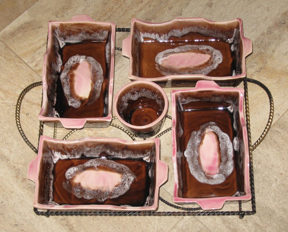 Service � Hors-d'oeuvre : C�ramique de Vallauris vintage 30 Maule (78)