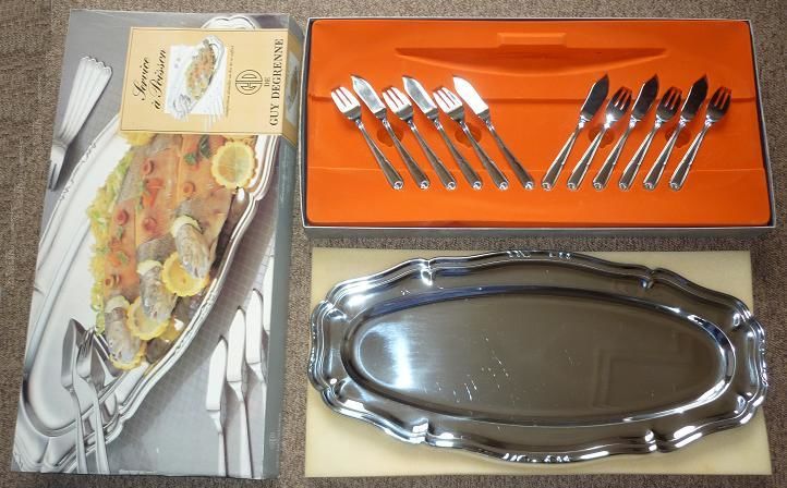 Service � POISSON Guy DEGRENNE en INOX complet (13 PIECES) 27 Loivre (51)