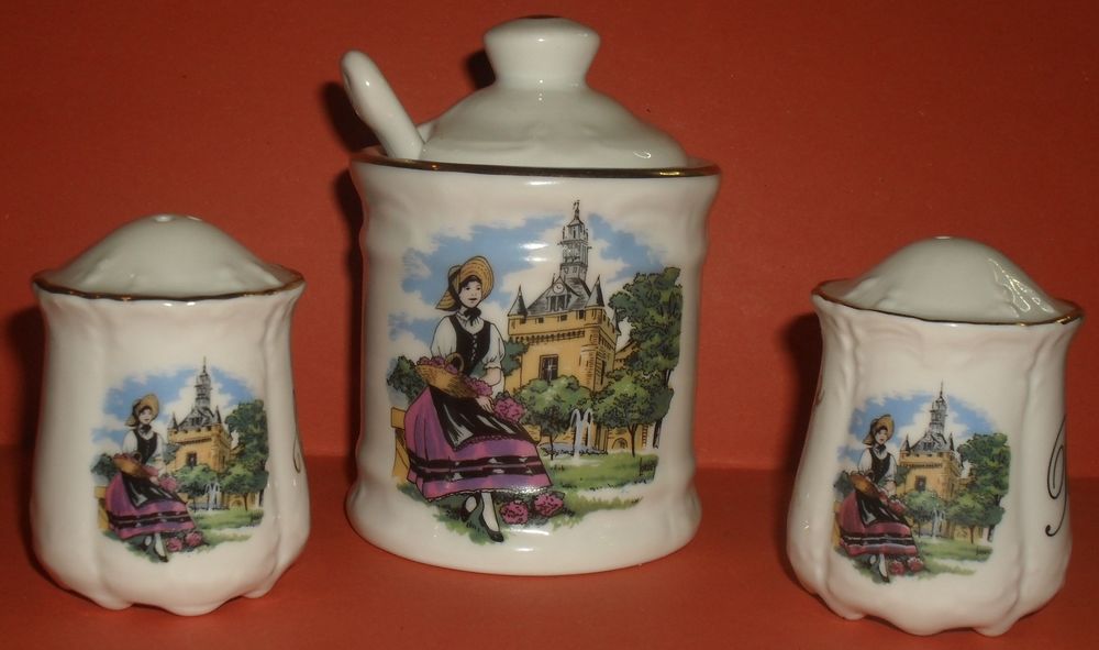 Service Sel Poivre Moutarde en Porcelaine 25 Montreuil (93)