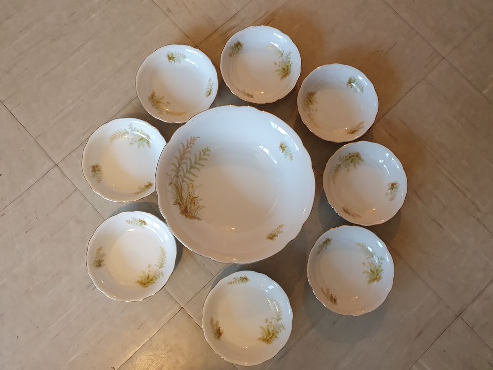 Service salades de fruits en porcelaine Bavaria 10 Bouguenais (44)