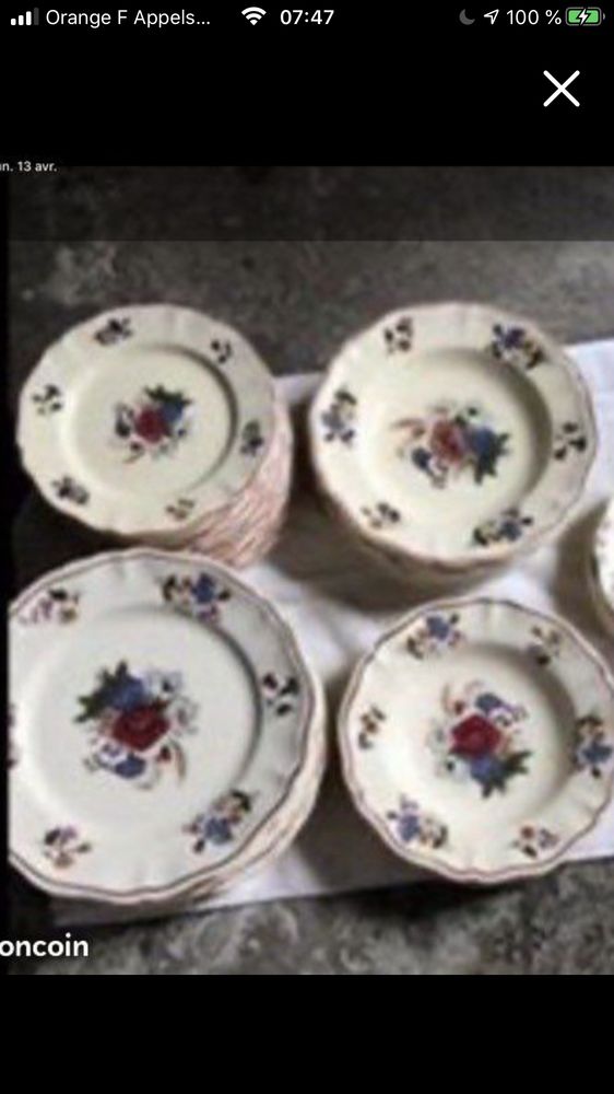 service de table SARREGUEMINES 120 Trepied (62)