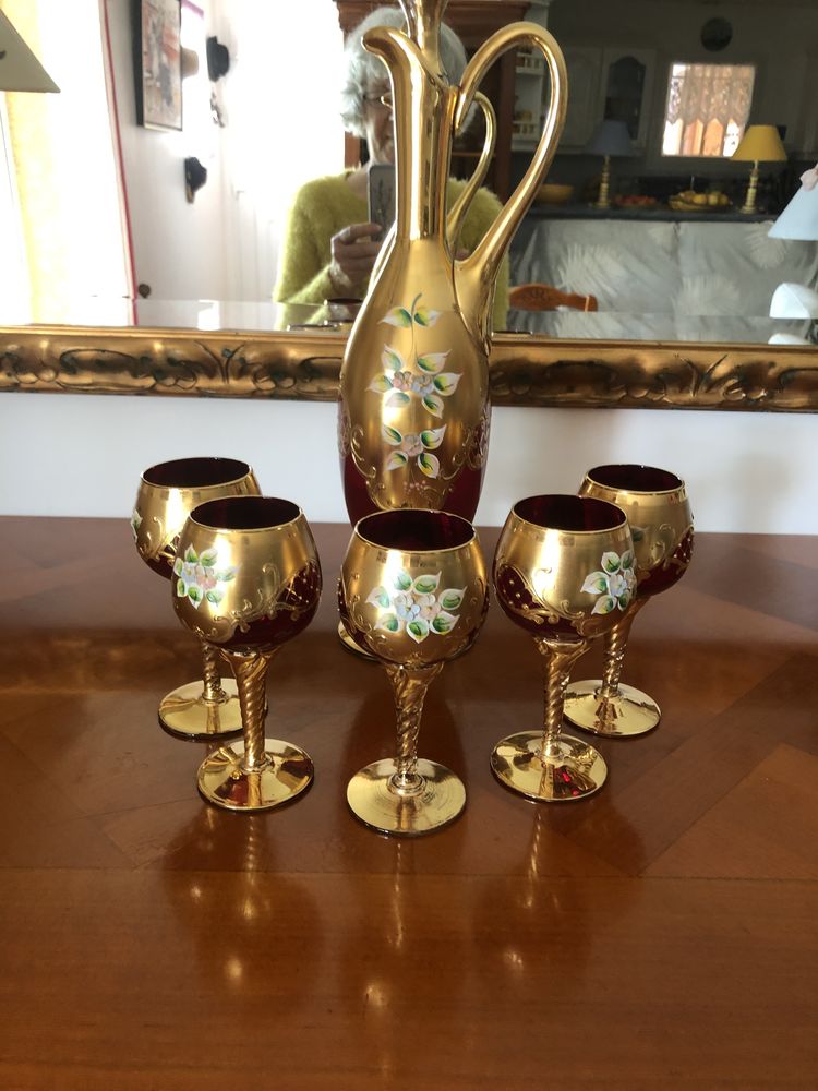 service verres et carafon MURANO ITALIE 100 Florensac (34)