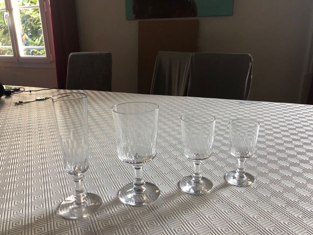 service de verres cristal BACCARAT Modèle Champigny 750 Vanves (92)