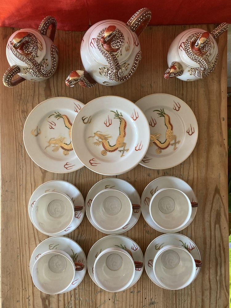 Service Th� Vert Porcelaine Japonaise - ann�es 50
135 Tours (37)