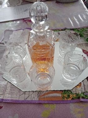 SERVICE A WISKY.. CRISTAL DE PLOMB 
ARTISANAL 90 Saint-Hilaire-du-Rosier (38)