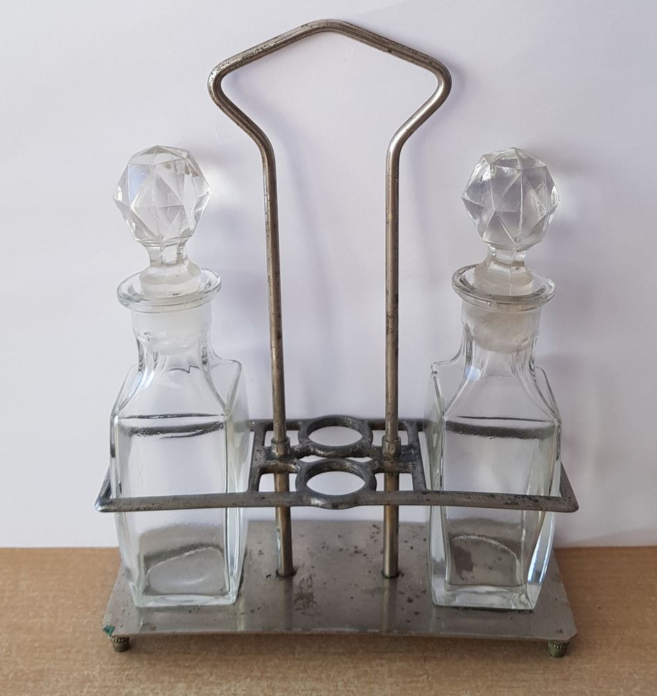 serviteur huile et vinaigre vintage 1900 
d�co d�coration 
8 Carnon Plage (34)